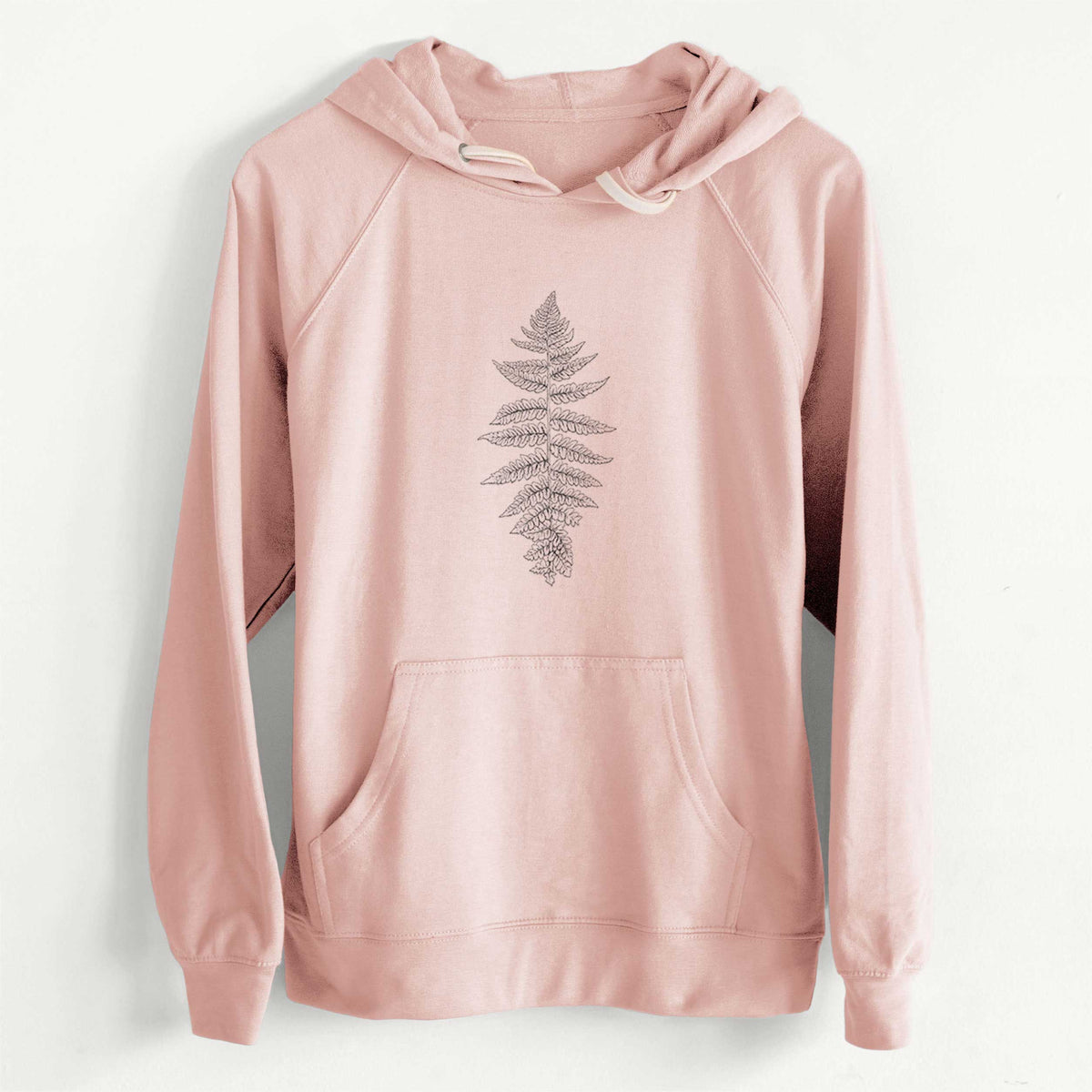 CLEARANCE - Athyrium filix femina - Lady Fern  - Unisex Slim Fit Loopback Terry Hoodie