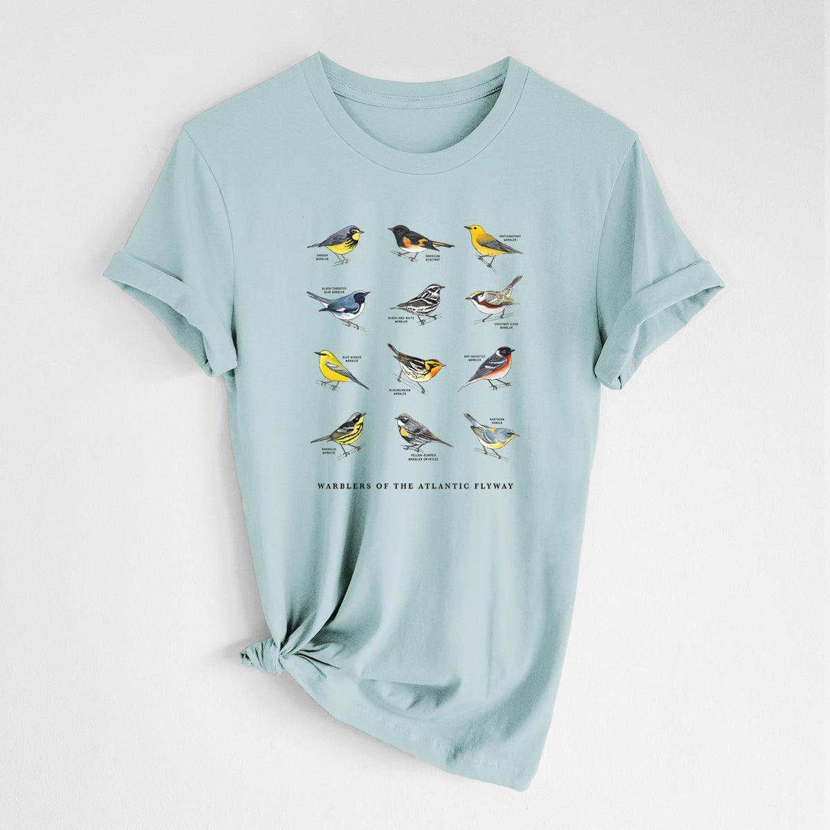 Warblers of the Atlantic Flyway - Lightweight 100% Cotton Unisex Crewneck
