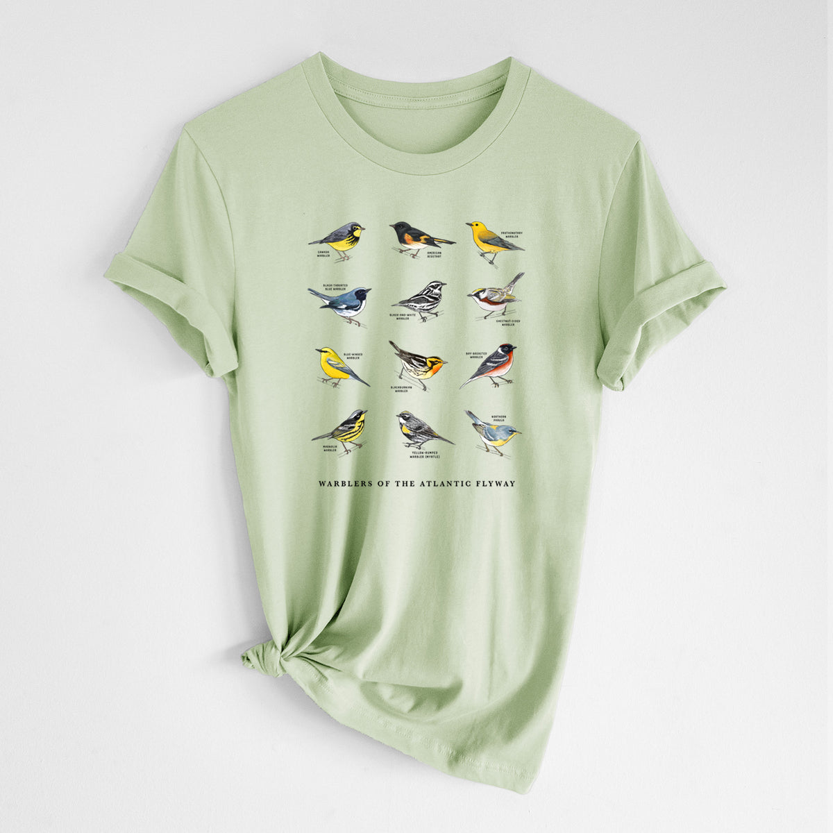 Warblers of the Atlantic Flyway - Lightweight 100% Cotton Unisex Crewneck