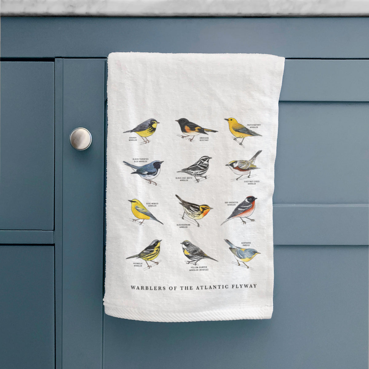 Warblers of the Atlantic Flyway Premium Hand Towel
