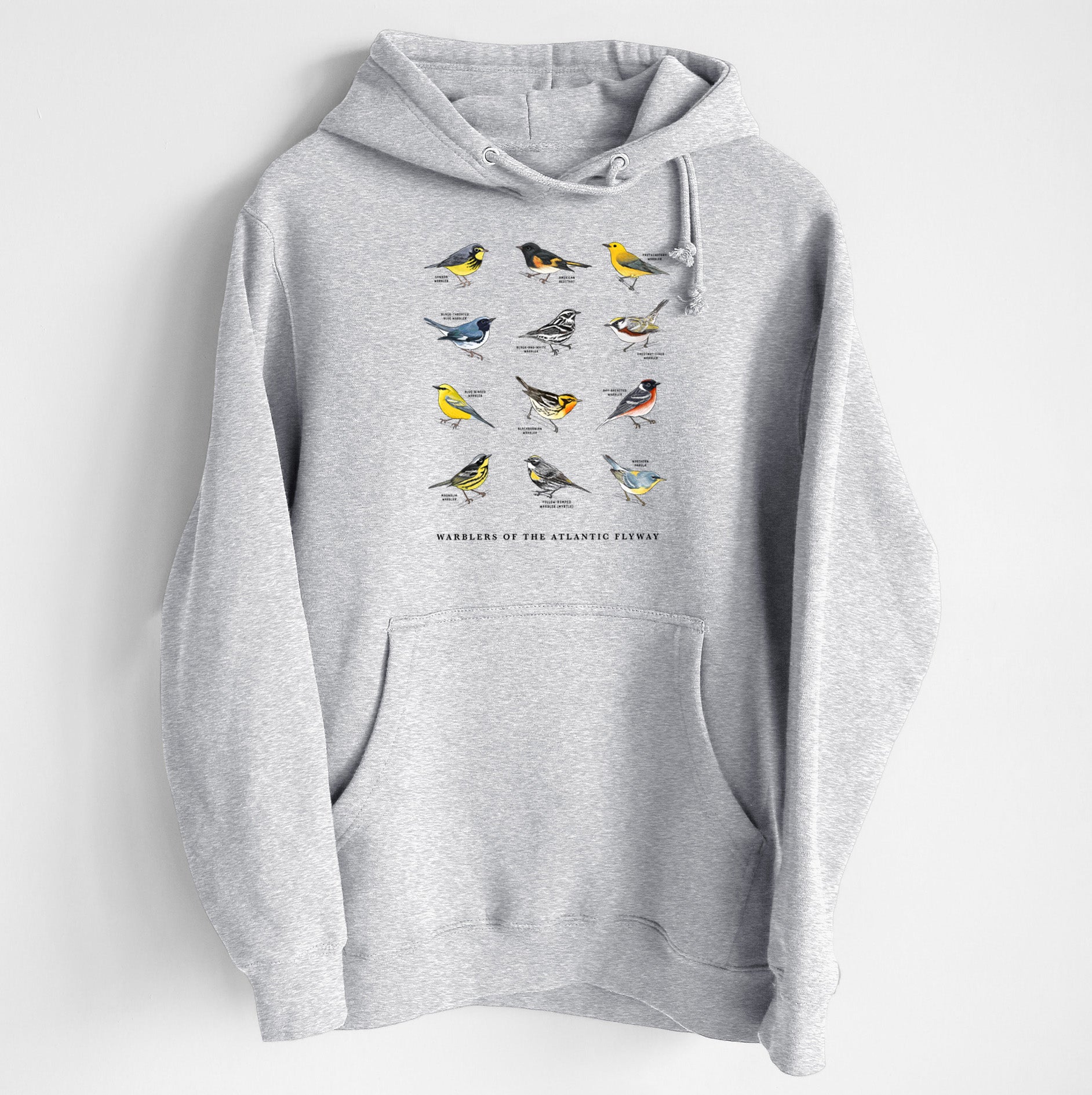 Warblers of the Atlantic Flyway - Heavyweight Fleece Hoodie