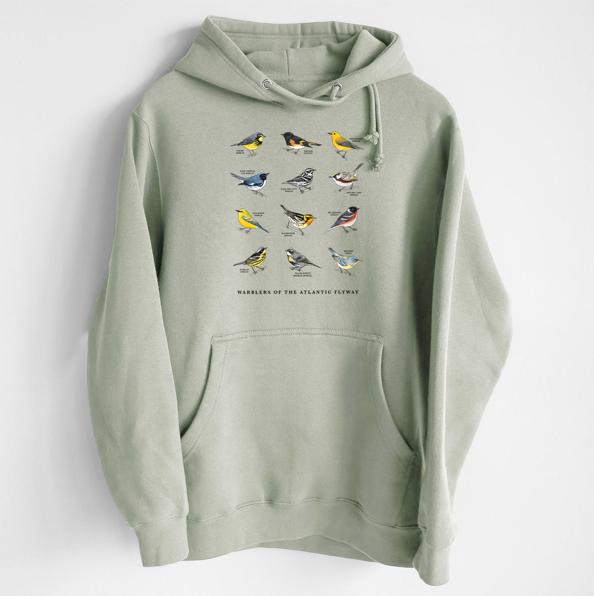 Warblers of the Atlantic Flyway - Heavyweight Fleece Hoodie