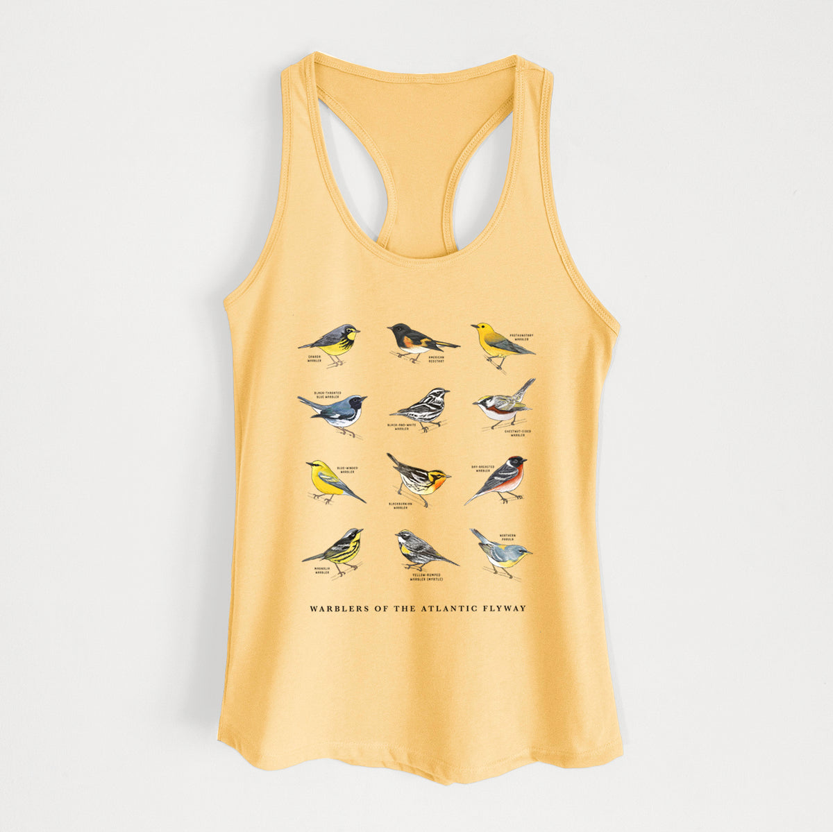Warblers of the Atlantic Flyway - Women's Racerback Tanktop