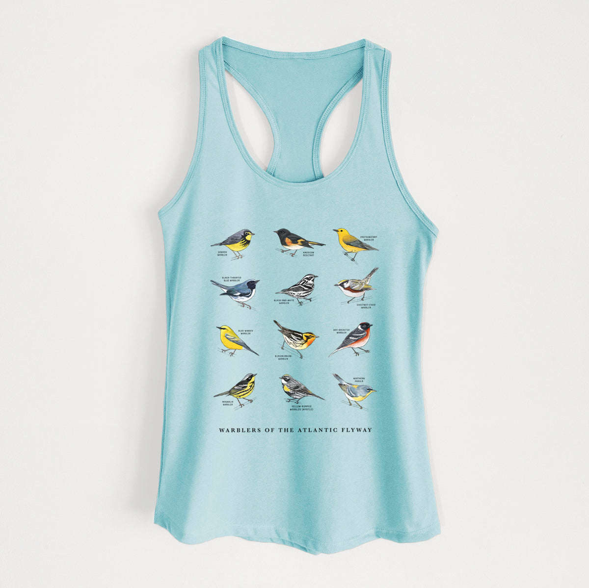 Warblers of the Atlantic Flyway - Women's Racerback Tanktop