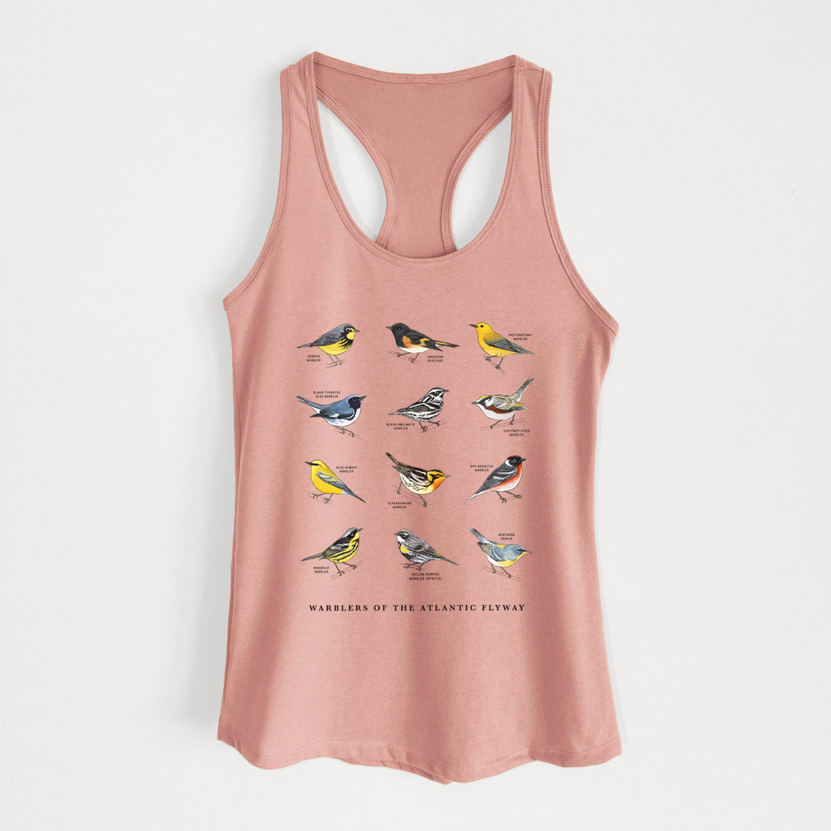 Warblers of the Atlantic Flyway - Women's Racerback Tanktop