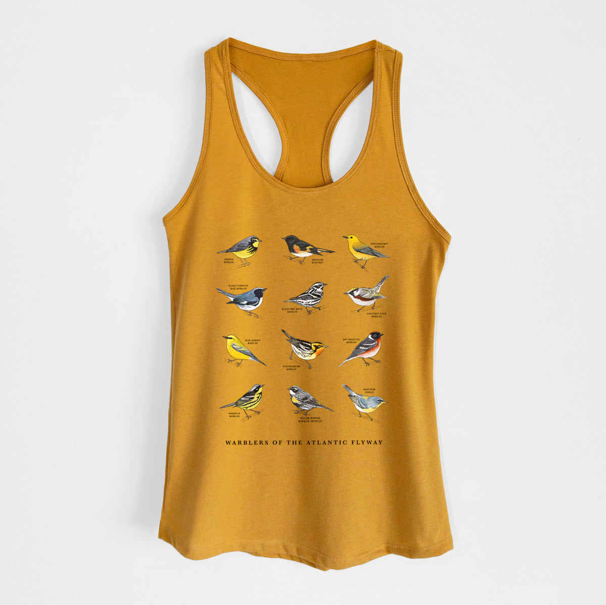 Warblers of the Atlantic Flyway - Women's Racerback Tanktop