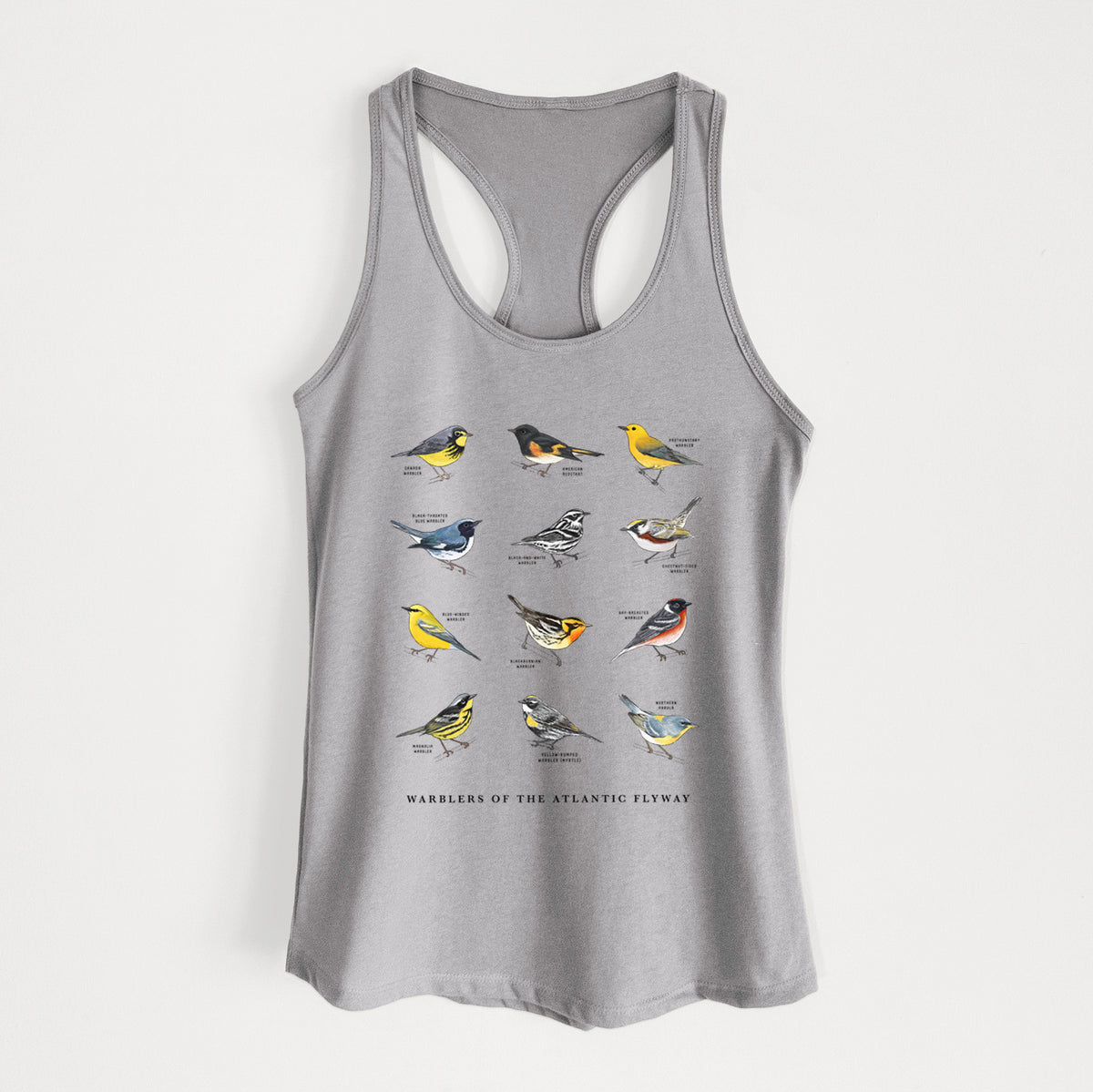 Warblers of the Atlantic Flyway - Women's Racerback Tanktop