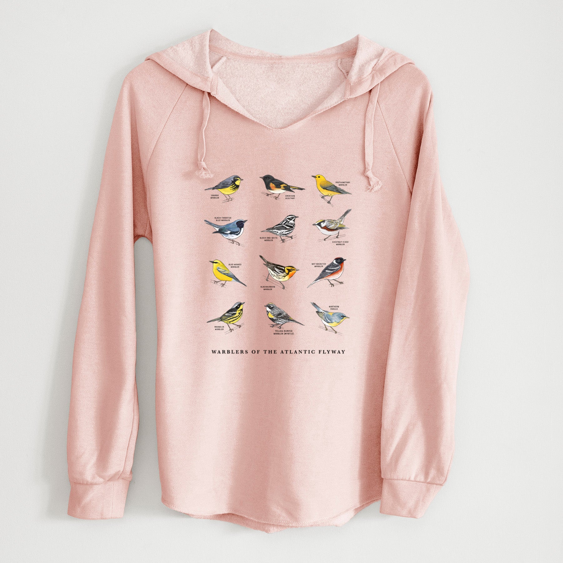 Warblers of the Atlantic Flyway - Cali Wave Hooded Sweatshirt