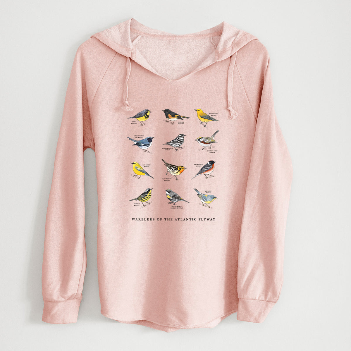 Warblers of the Atlantic Flyway - Cali Wave Hooded Sweatshirt