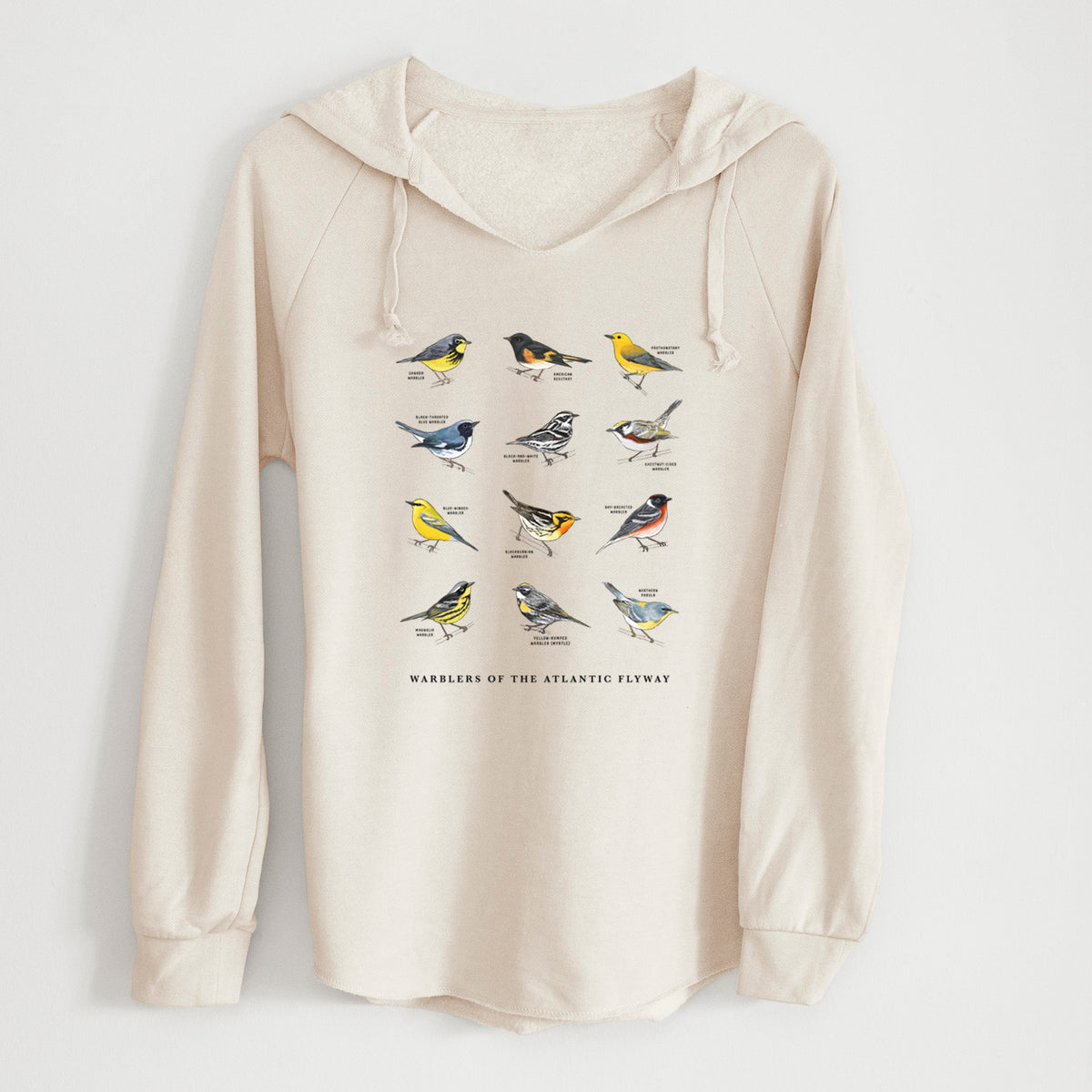 Warblers of the Atlantic Flyway - Cali Wave Hooded Sweatshirt