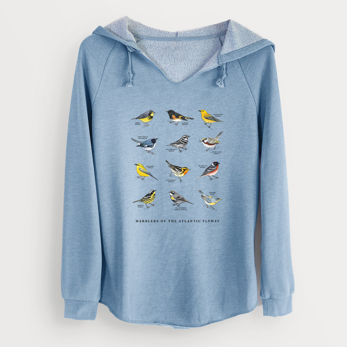 Warblers of the Atlantic Flyway - Cali Wave Hooded Sweatshirt
