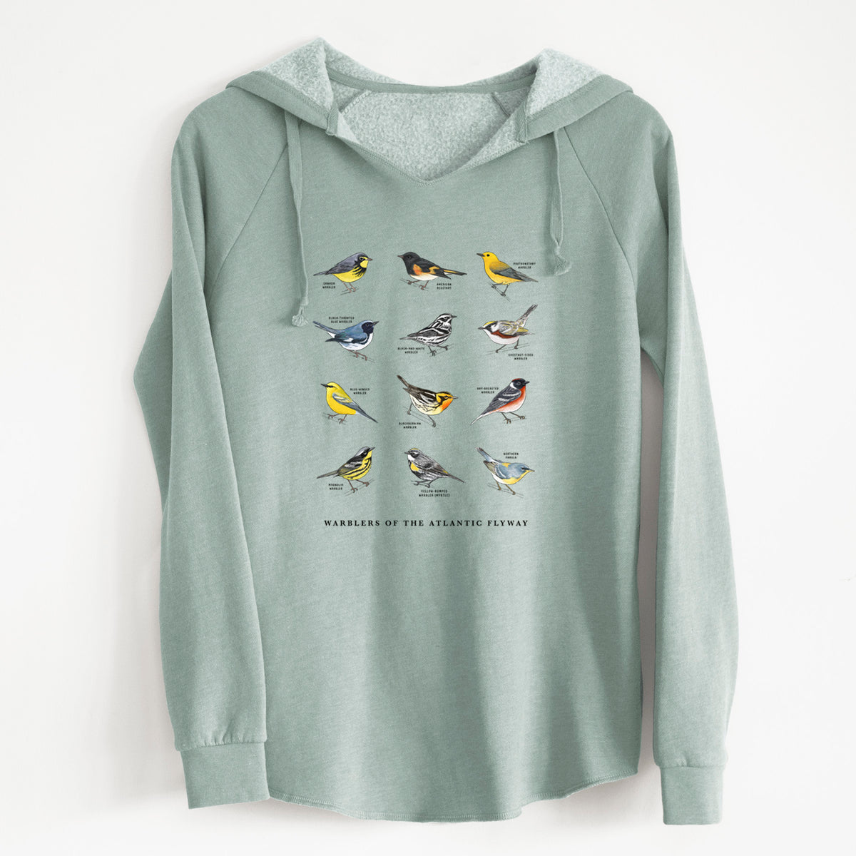 Warblers of the Atlantic Flyway - Cali Wave Hooded Sweatshirt