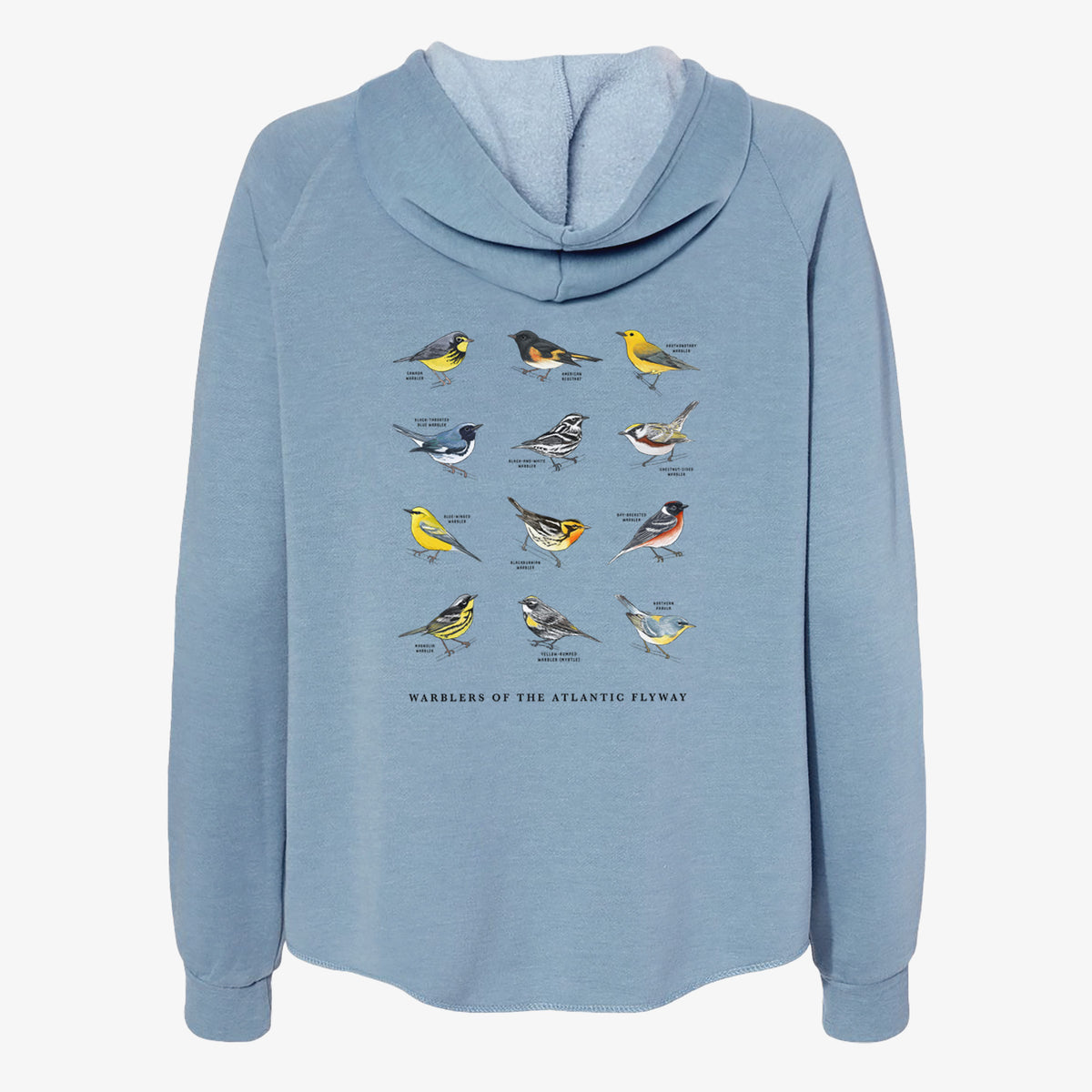 Warblers of the Atlantic Flyway - Women's Cali Wave Zip-Up Sweatshirt