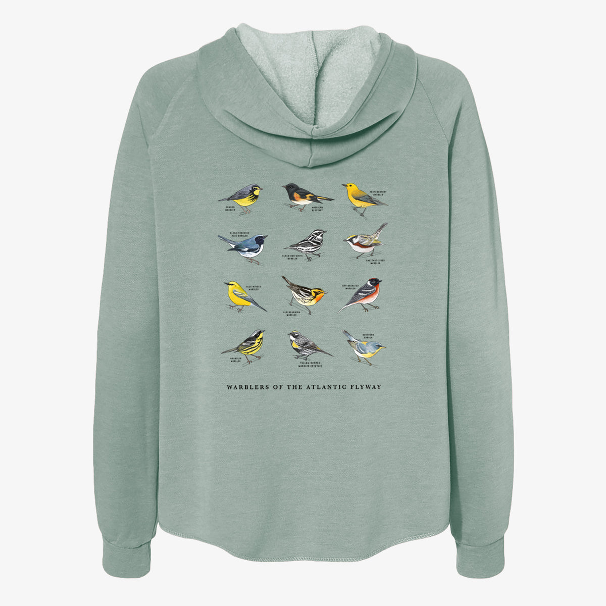 Warblers of the Atlantic Flyway - Women's Cali Wave Zip-Up Sweatshirt
