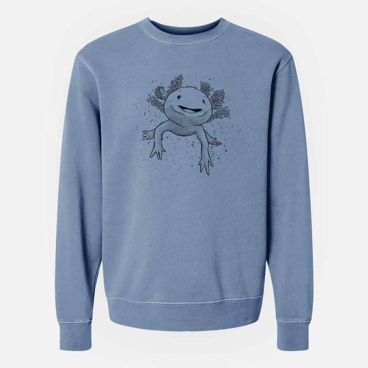 Axolotl - Ambystoma mexicanum - Unisex Pigment Dyed Crew Sweatshirt