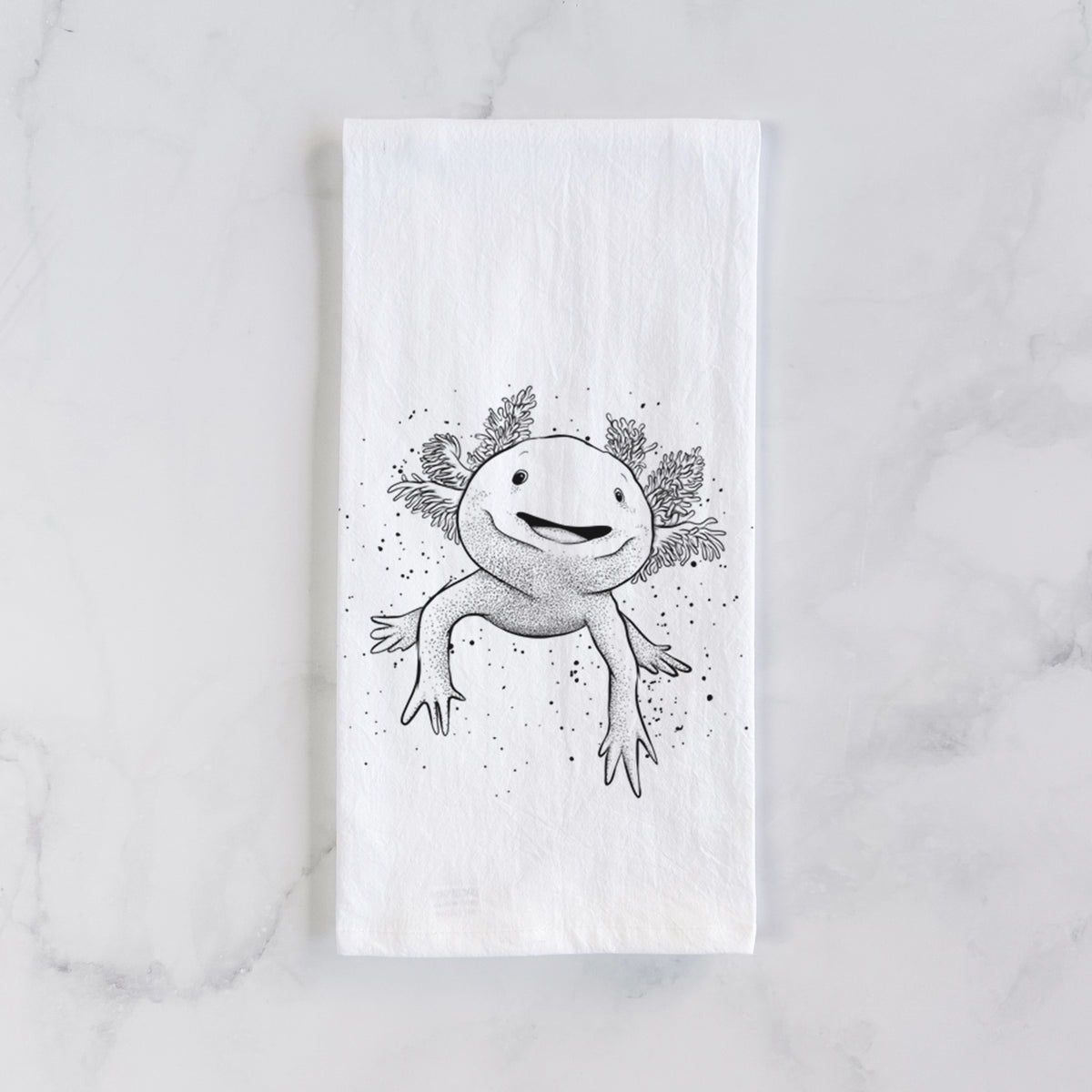 Axolotl - Ambystoma mexicanum Tea Towel