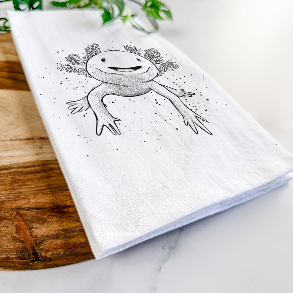 Axolotl - Ambystoma mexicanum Tea Towel