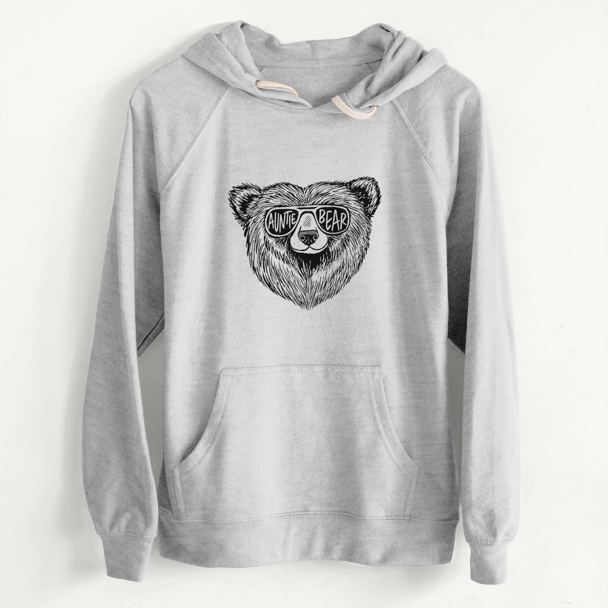 CLEARANCE - Auntie Bear  - Unisex Slim Fit Loopback Terry Hoodie