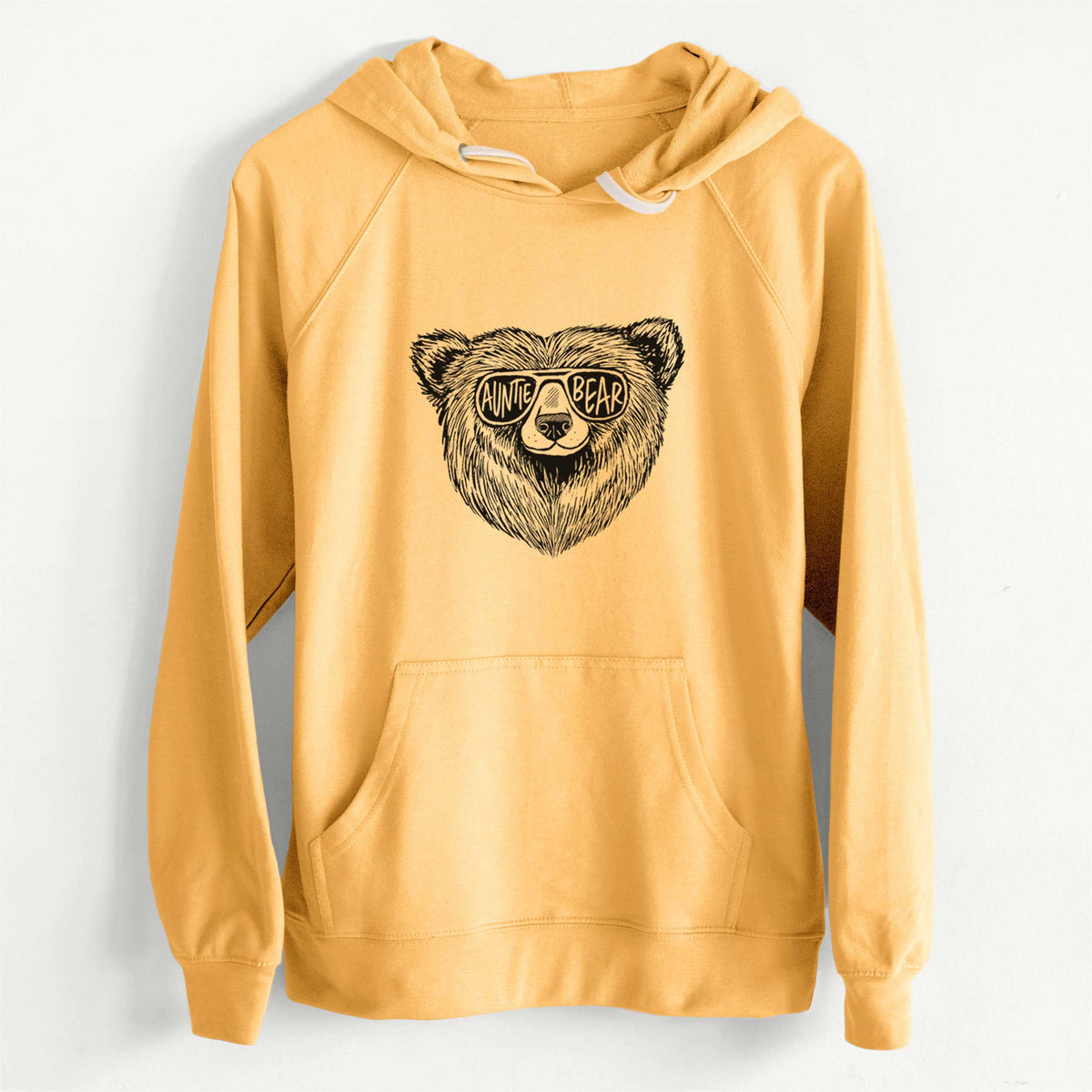 CLEARANCE - Auntie Bear  - Unisex Slim Fit Loopback Terry Hoodie