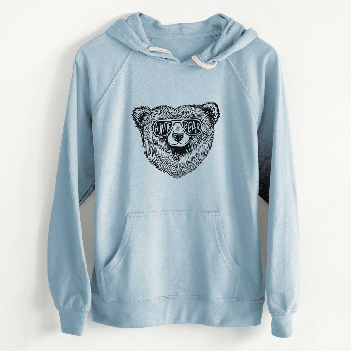 CLEARANCE - Auntie Bear  - Unisex Slim Fit Loopback Terry Hoodie