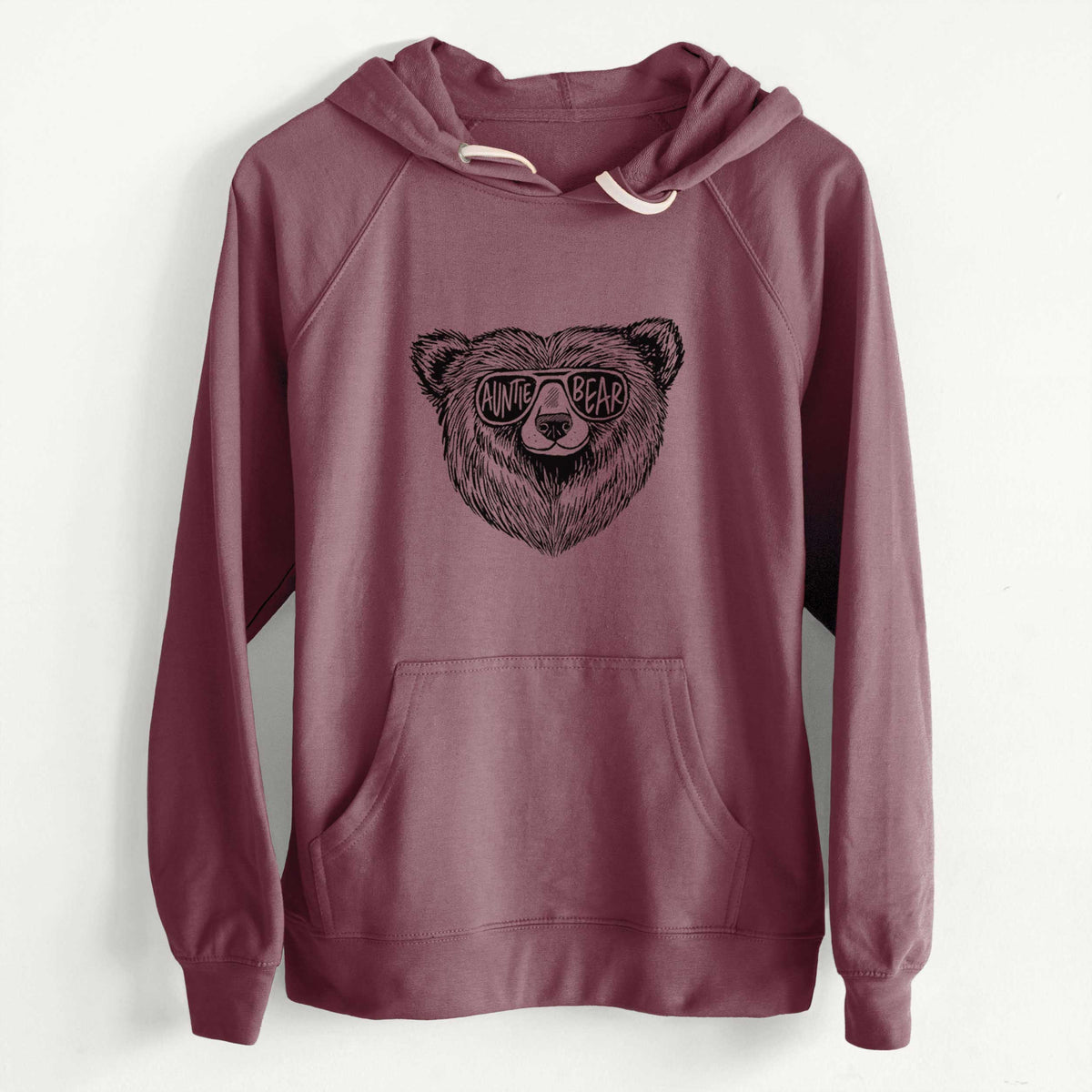 CLEARANCE - Auntie Bear  - Unisex Slim Fit Loopback Terry Hoodie