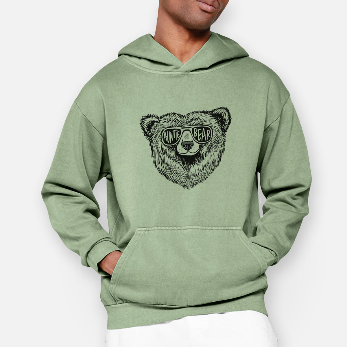 Auntie Bear  - Urban Heavyweight Hoodie