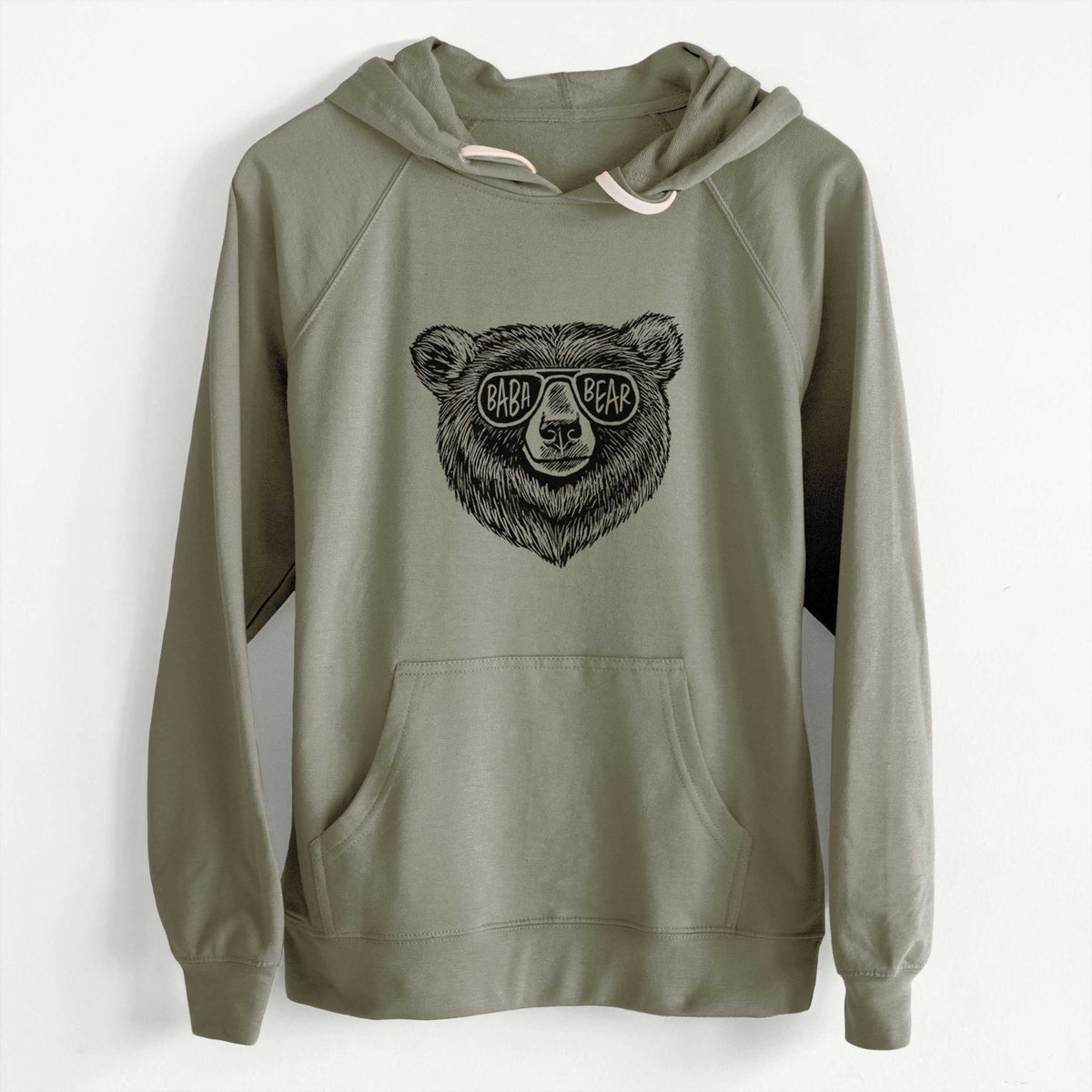 Baba Bear  - Unisex Slim Fit Loopback Terry Hoodie