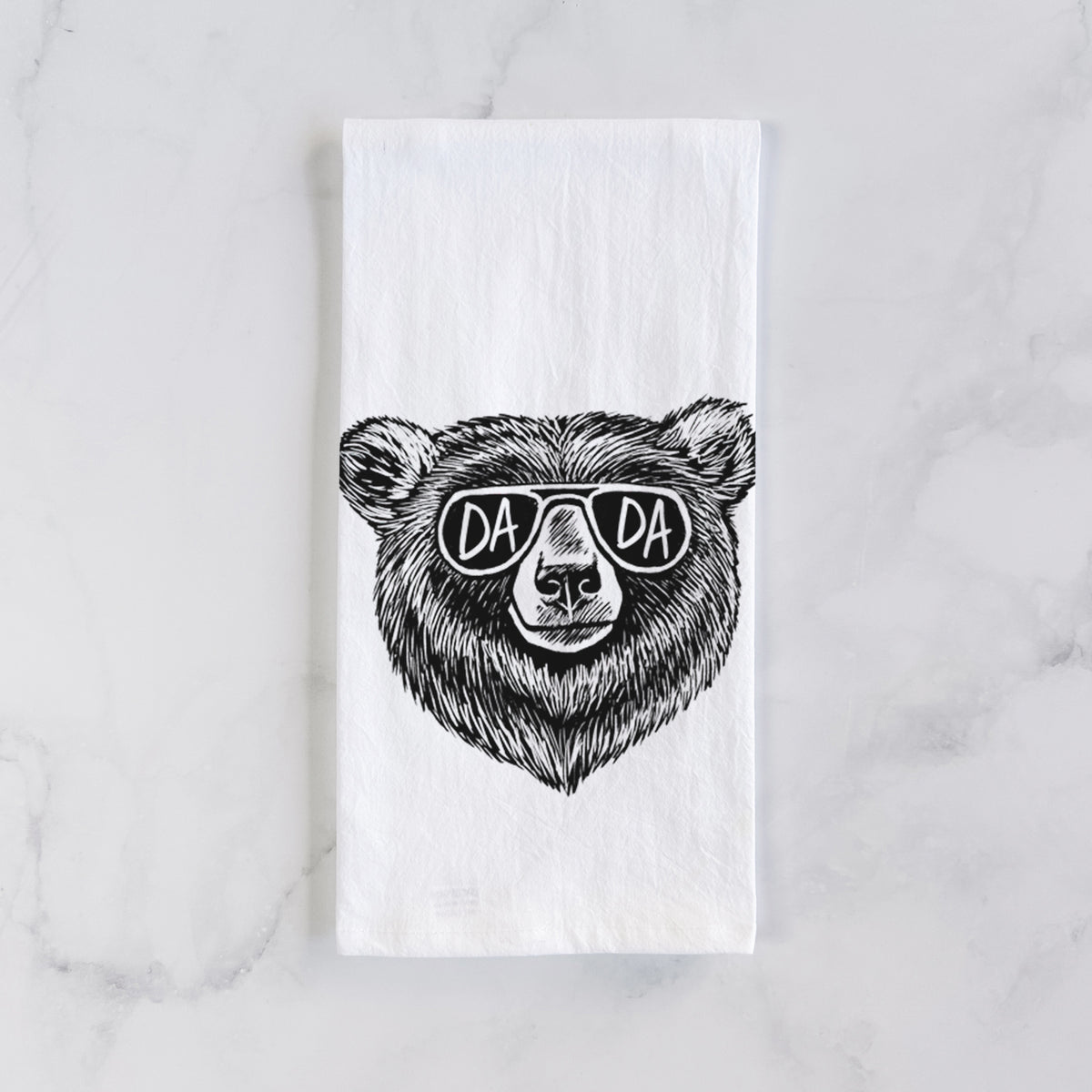 Dada Bear - Dada Glasses Tea Towel