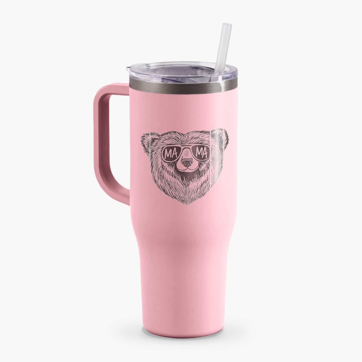 Mama Bear - Mama Glasses - 40oz Tumbler with Handle