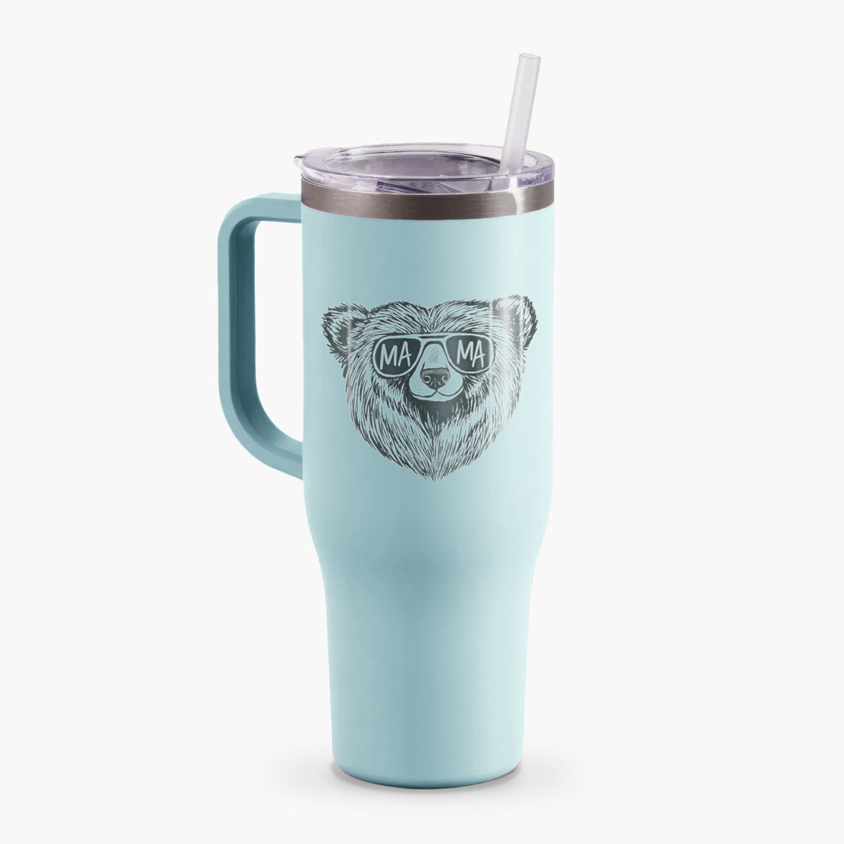 Mama Bear - Mama Glasses - 40oz Tumbler with Handle