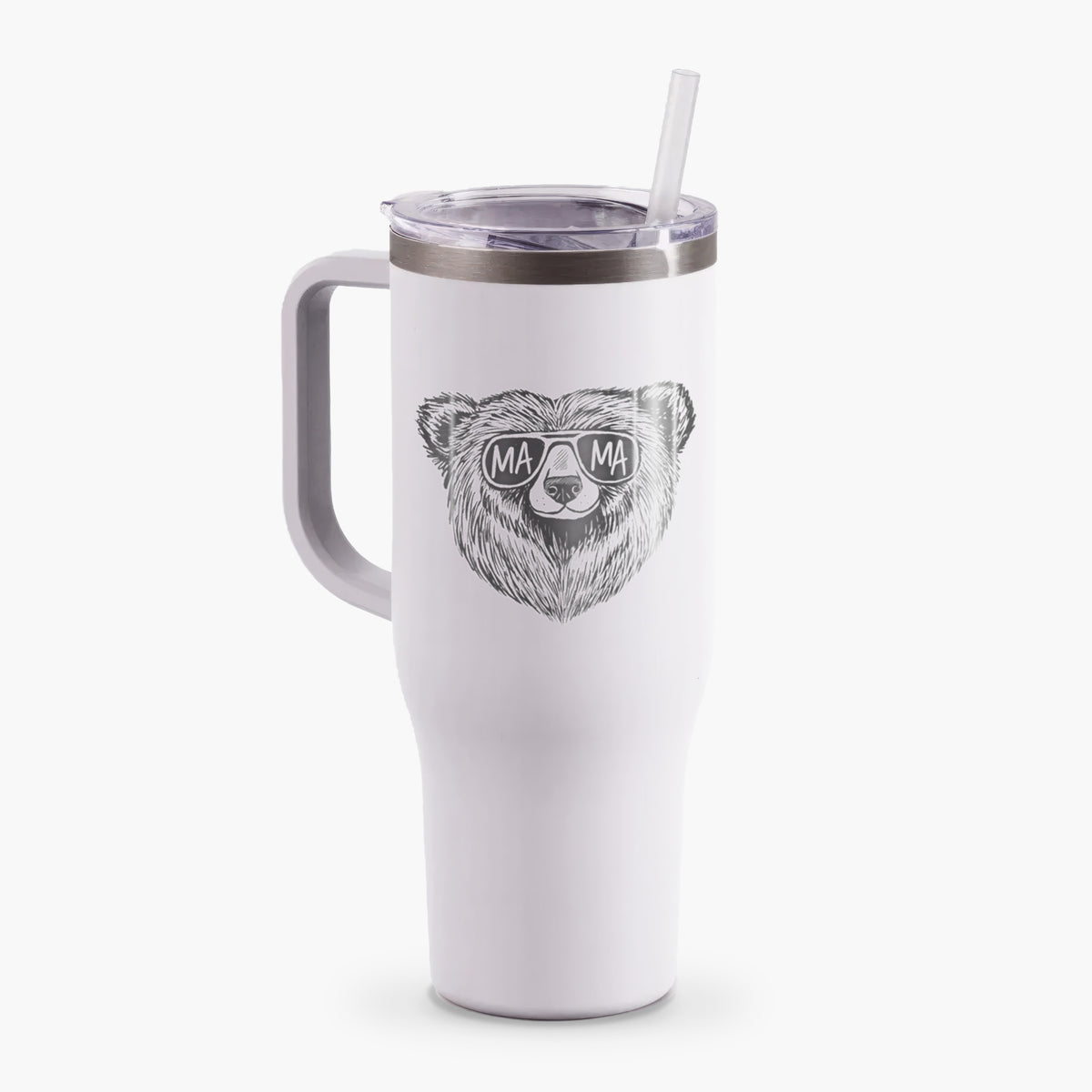 Mama Bear - Mama Glasses - 40oz Tumbler with Handle