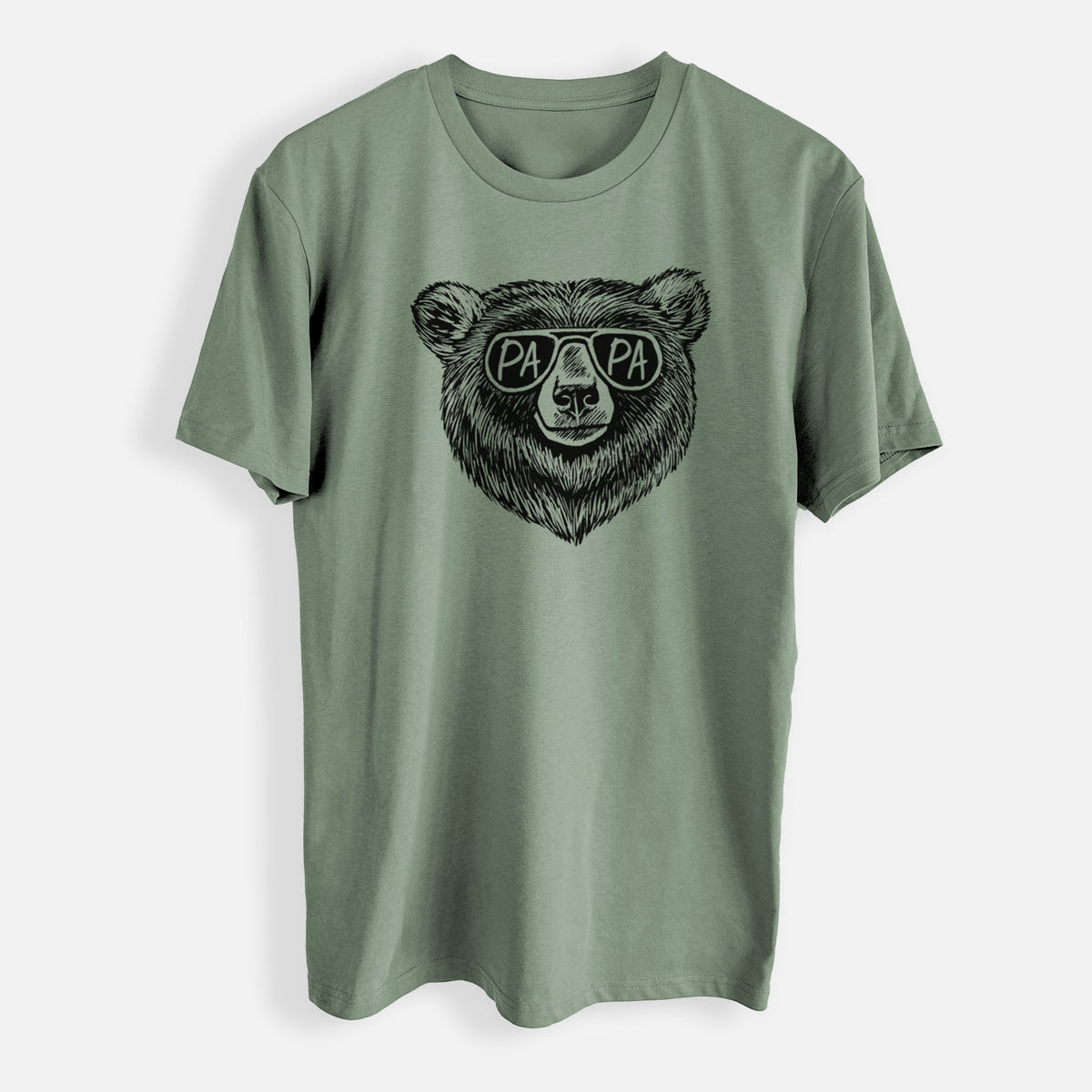 Papa Bear - Papa Glasses - Mens Everyday Staple Tee