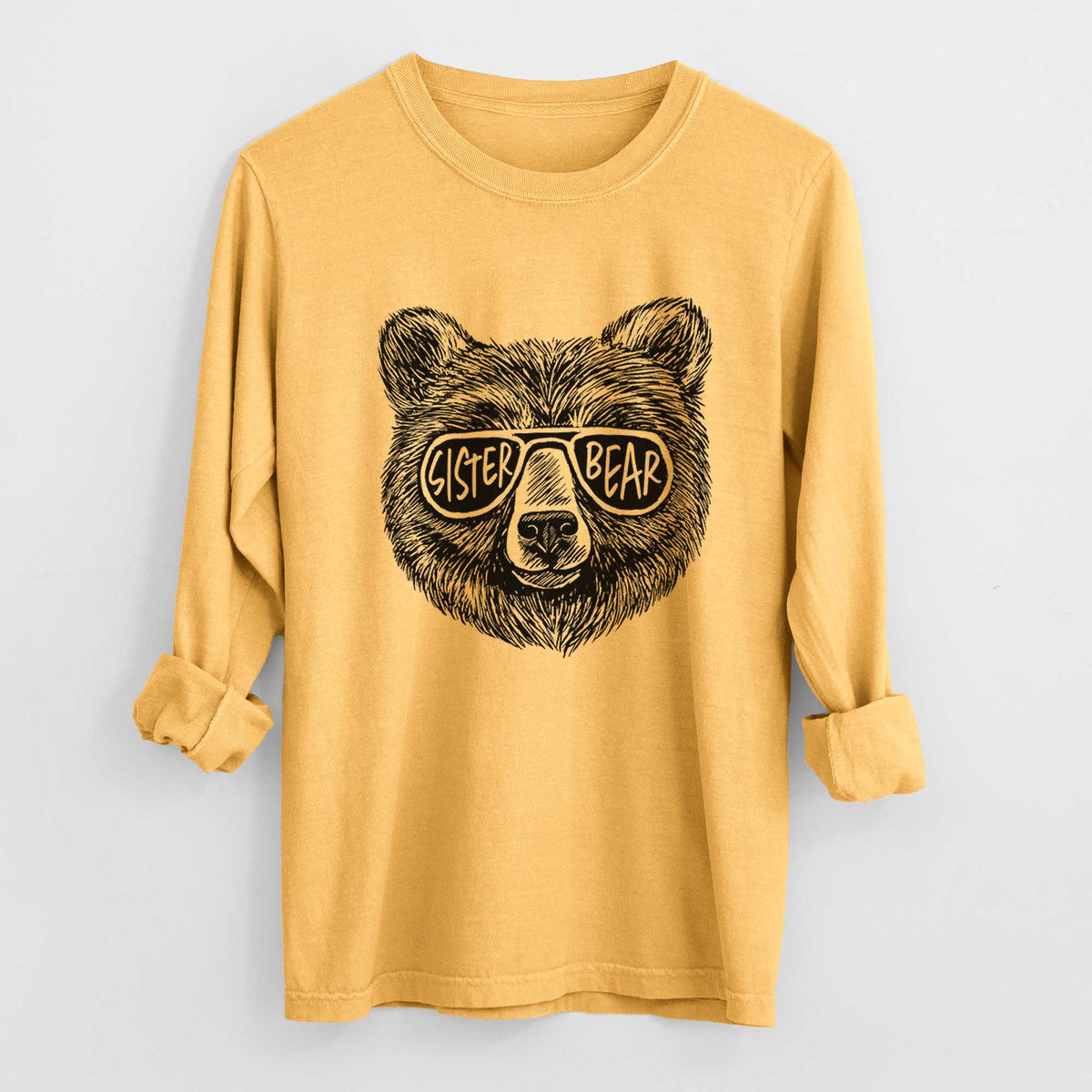 Sister Bear - Men&#39;s Heavyweight 100% Cotton Long Sleeve