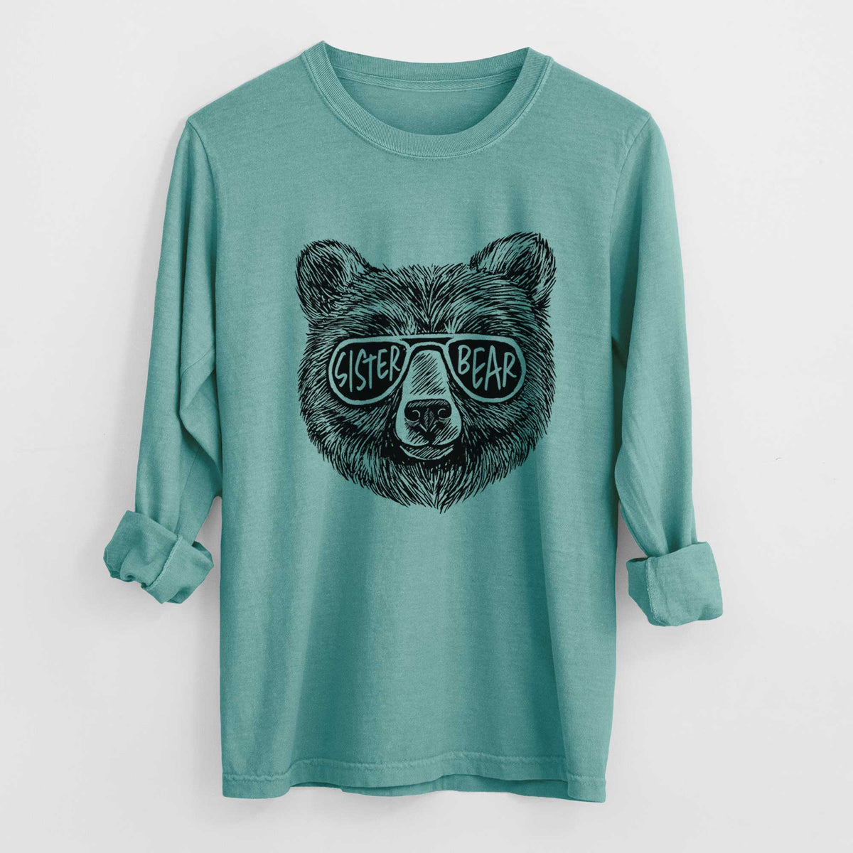 Sister Bear - Men&#39;s Heavyweight 100% Cotton Long Sleeve