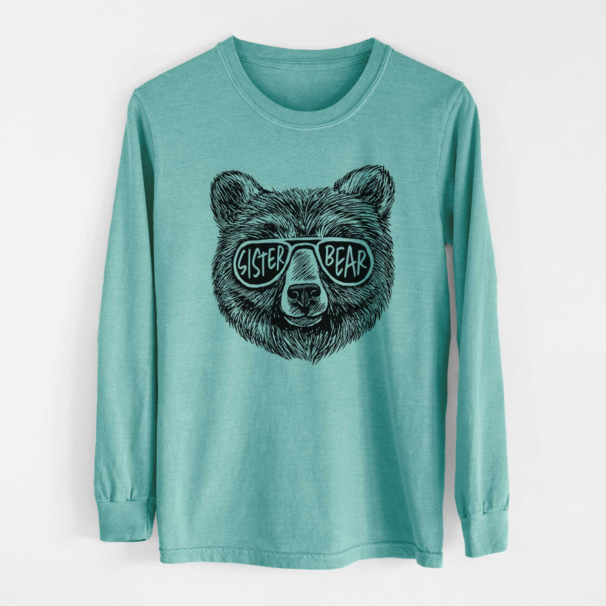 Sister Bear - Men&#39;s Heavyweight 100% Cotton Long Sleeve