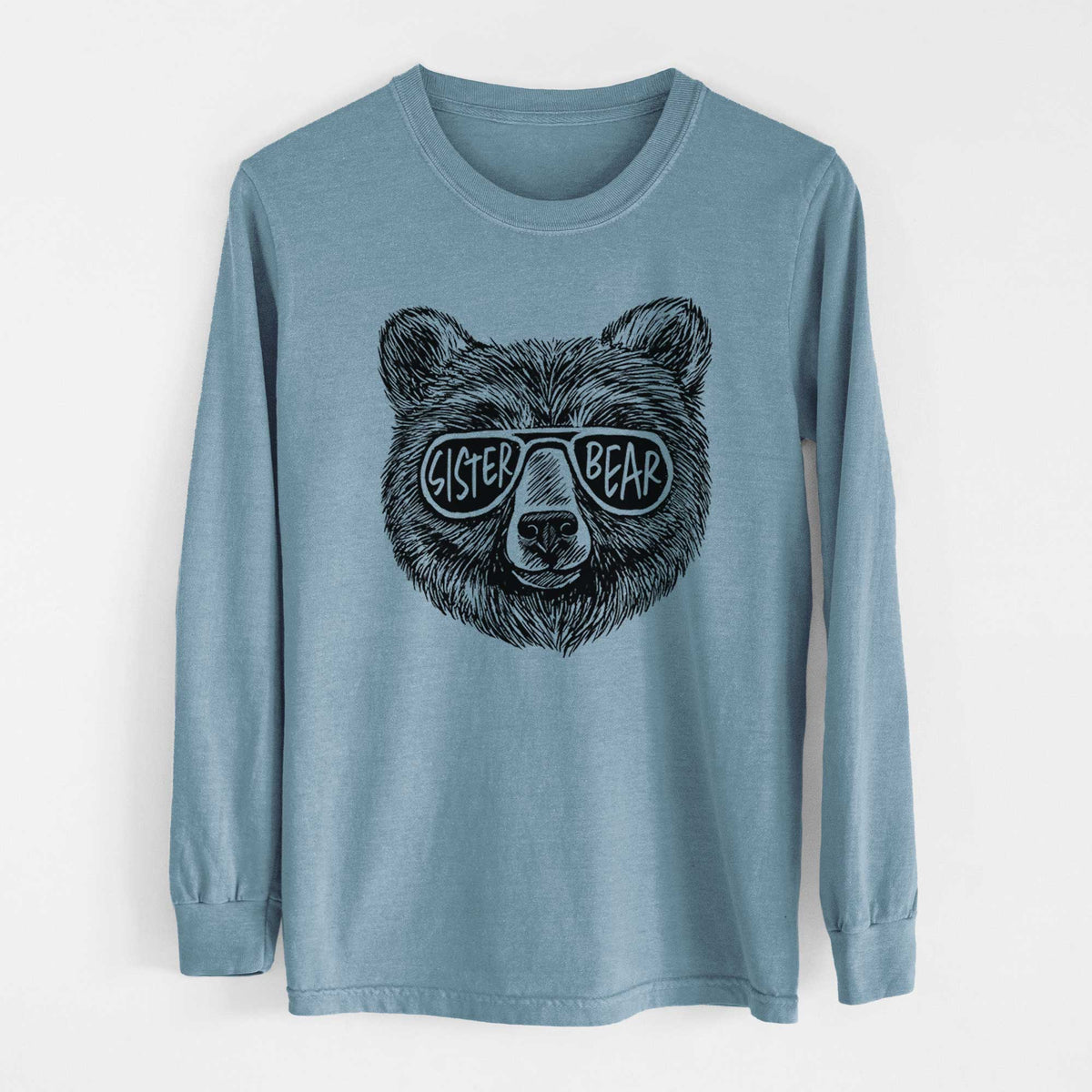 Sister Bear - Men&#39;s Heavyweight 100% Cotton Long Sleeve