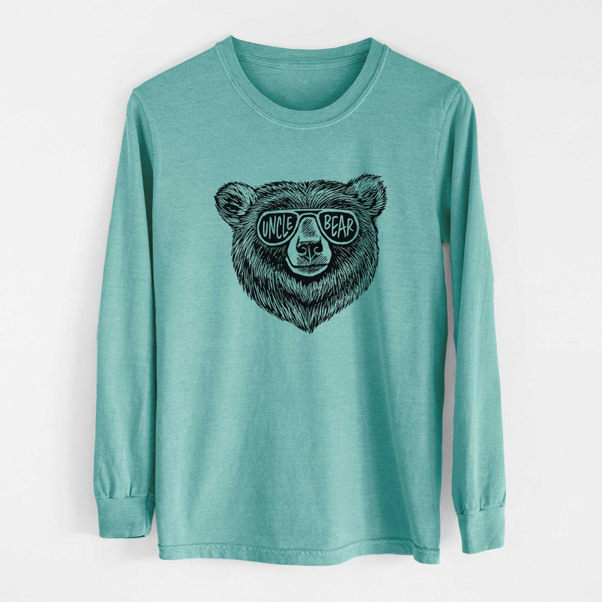 Uncle Bear - Men&#39;s Heavyweight 100% Cotton Long Sleeve