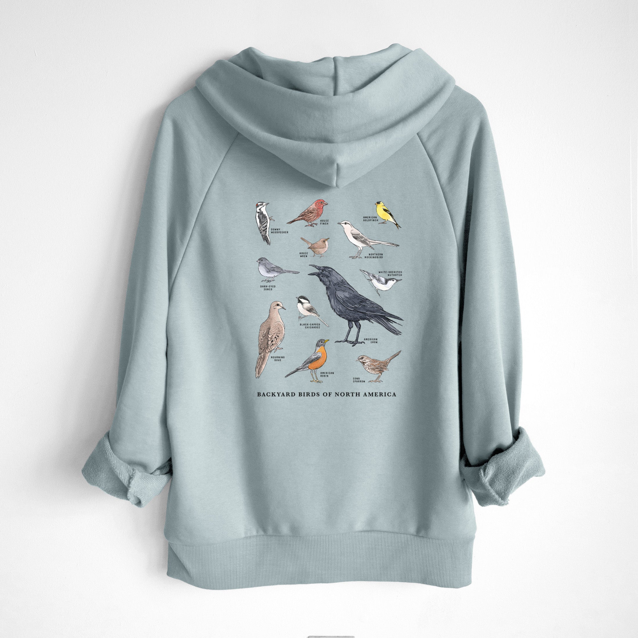 Common Backyard Birds of North America - UltraLuxe Heavyweight French Terry Hoodie