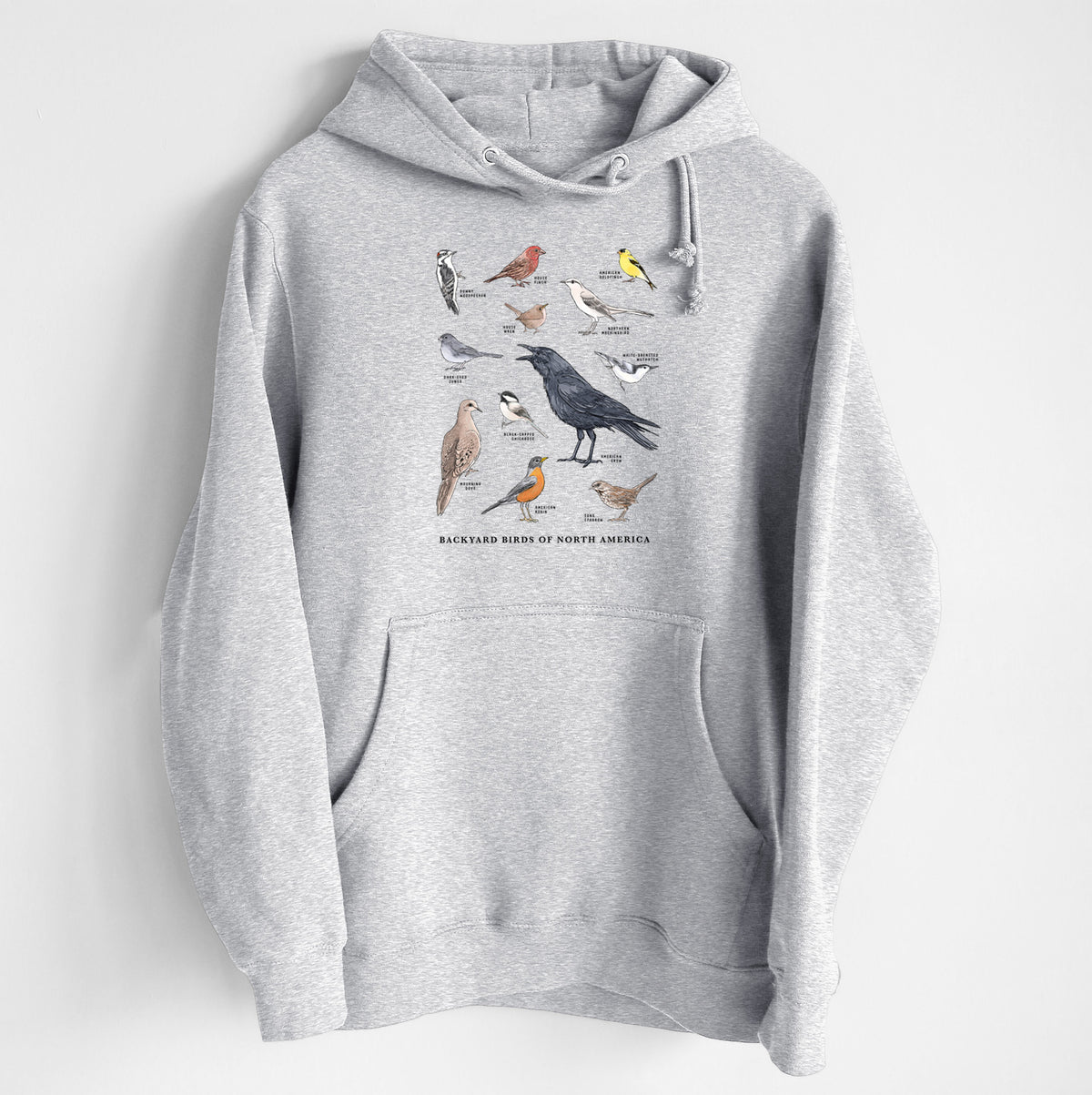 Common Backyard Birds of North America - Heavyweight Fleece Hoodie
