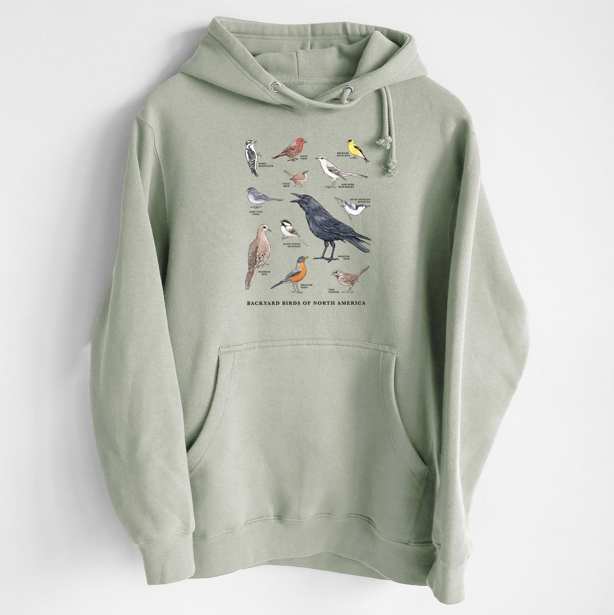 Common Backyard Birds of North America - Heavyweight Fleece Hoodie