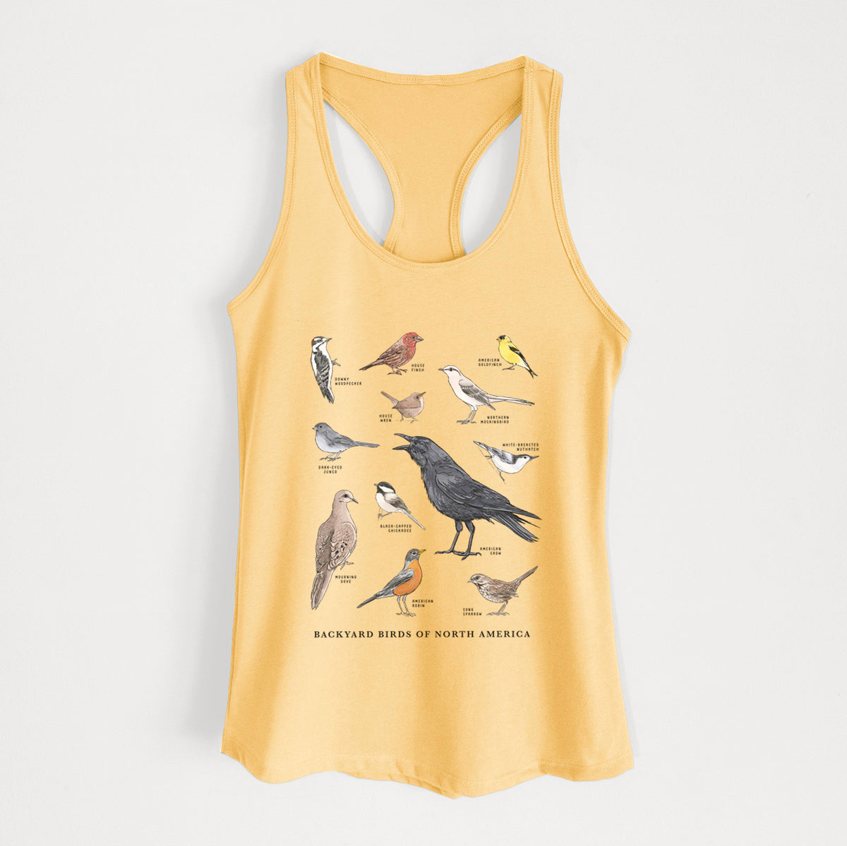 Common Backyard Birds of North America - Women&#39;s Racerback Tanktop