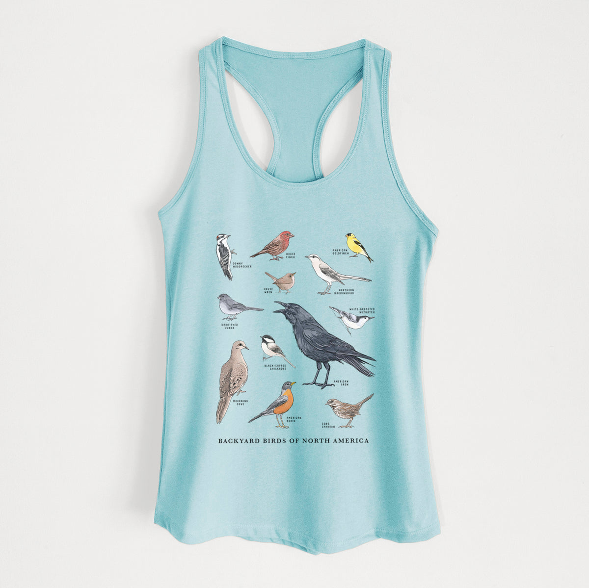 Common Backyard Birds of North America - Women&#39;s Racerback Tanktop