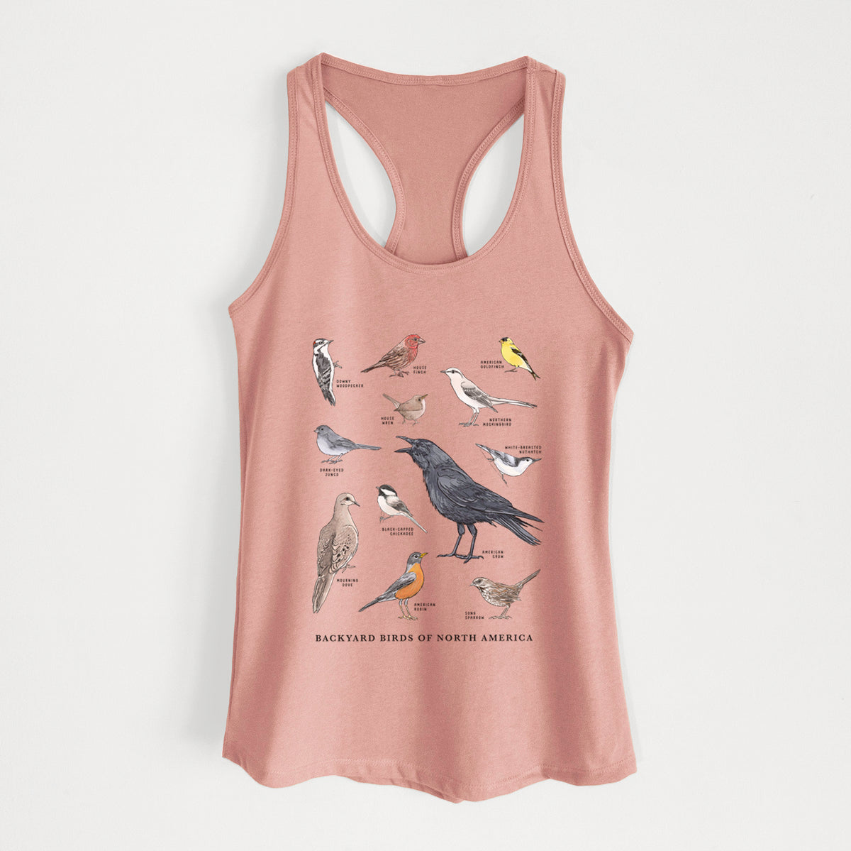 Common Backyard Birds of North America - Women&#39;s Racerback Tanktop