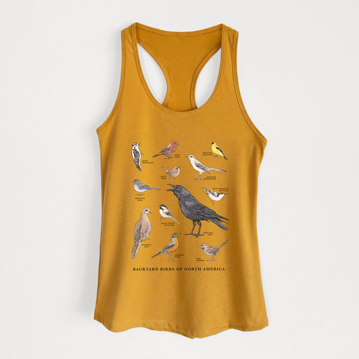 Common Backyard Birds of North America - Women&#39;s Racerback Tanktop