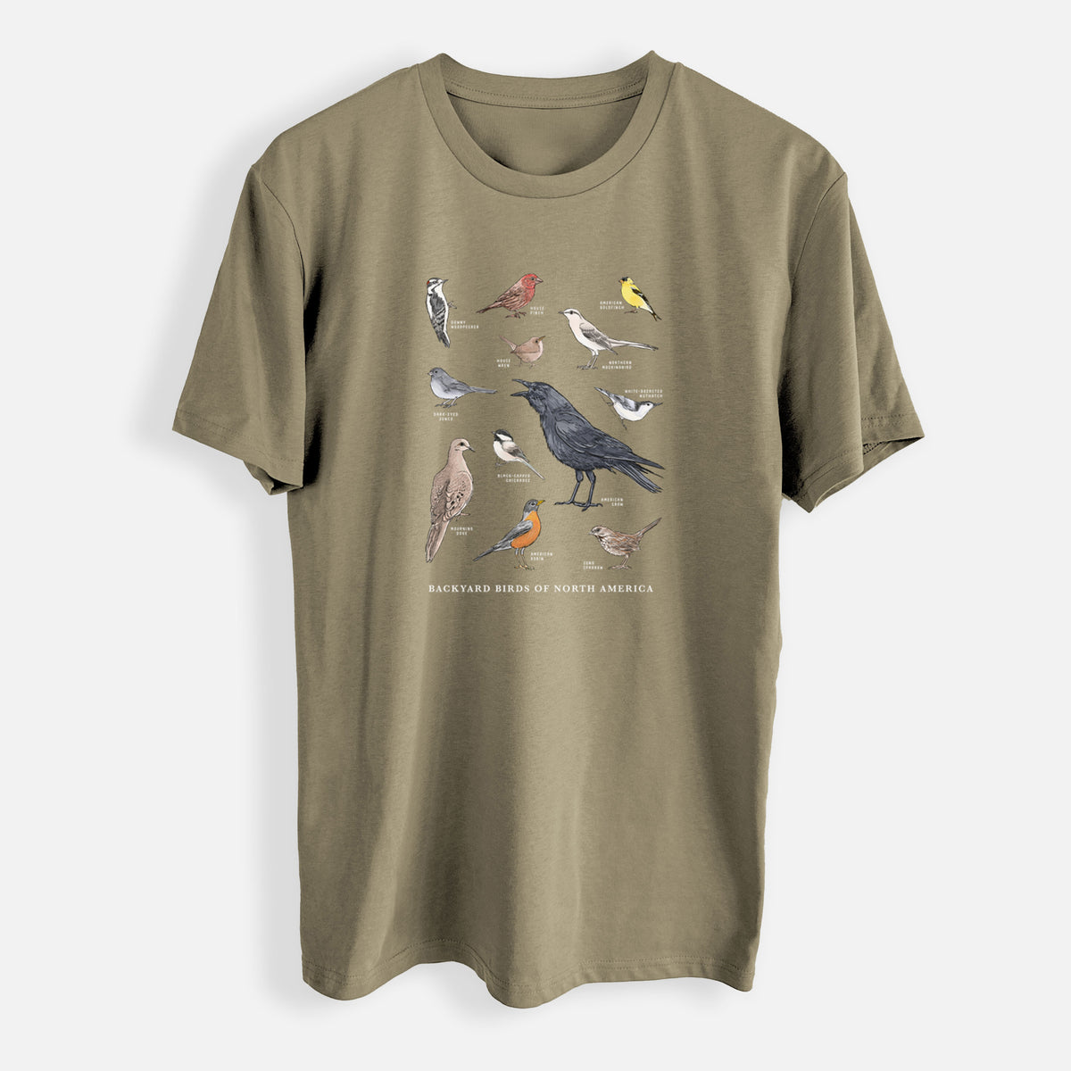 Common Backyard Birds of North America - Mens Everyday Staple Tee