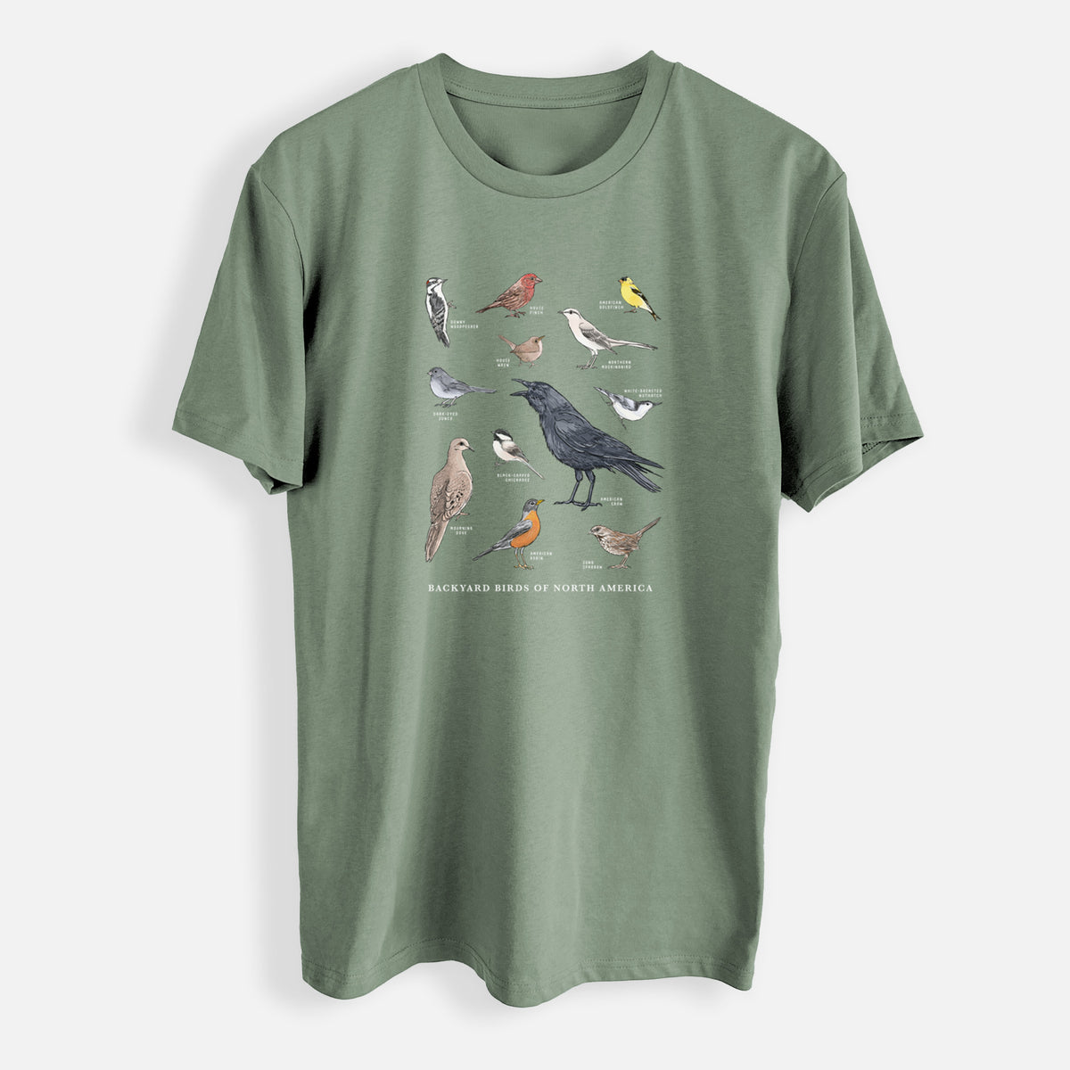 Common Backyard Birds of North America - Mens Everyday Staple Tee