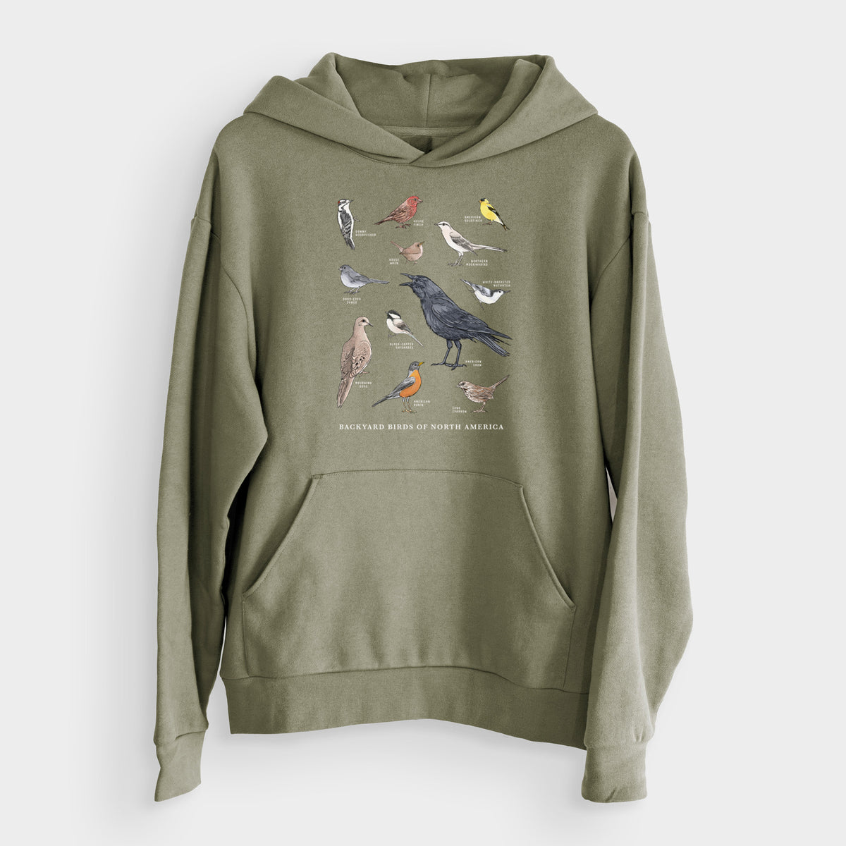 Common Backyard Birds of North America  - Bodega Midweight Hoodie