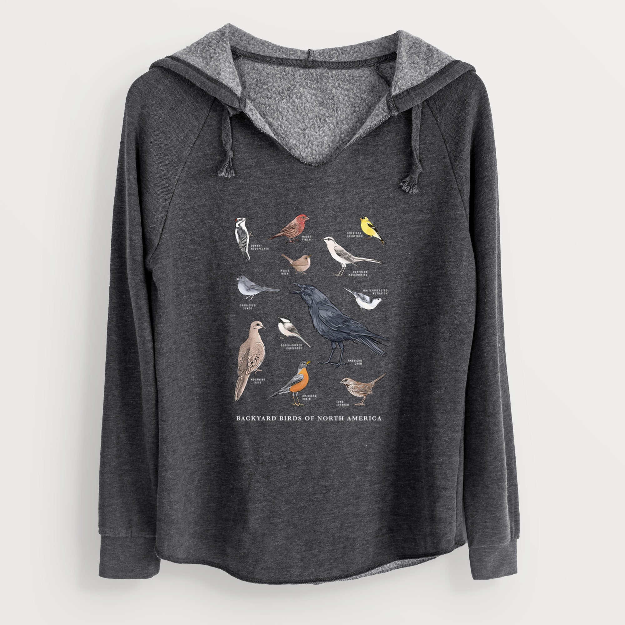Common Backyard Birds of North America - Cali Wave Hooded Sweatshirt