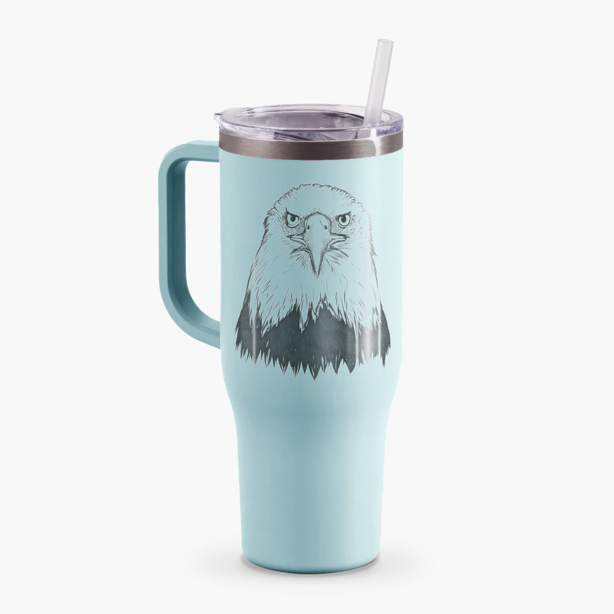 Haliaeetus Leucocephalus - American Bald Eagle - 40oz Tumbler with Handle