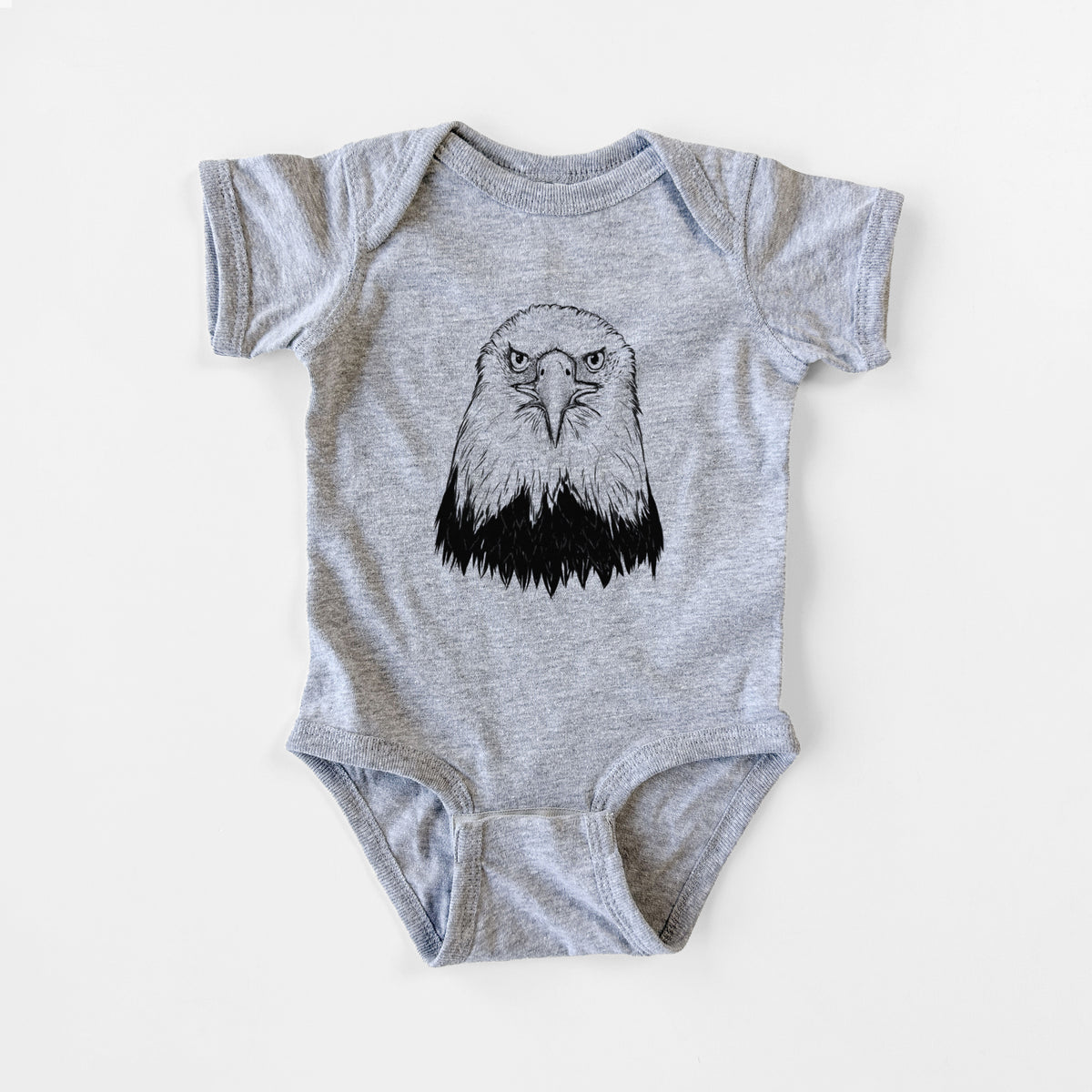 Haliaeetus Leucocephalus - American Bald Eagle - Baby Fine Jersey Bodysuit